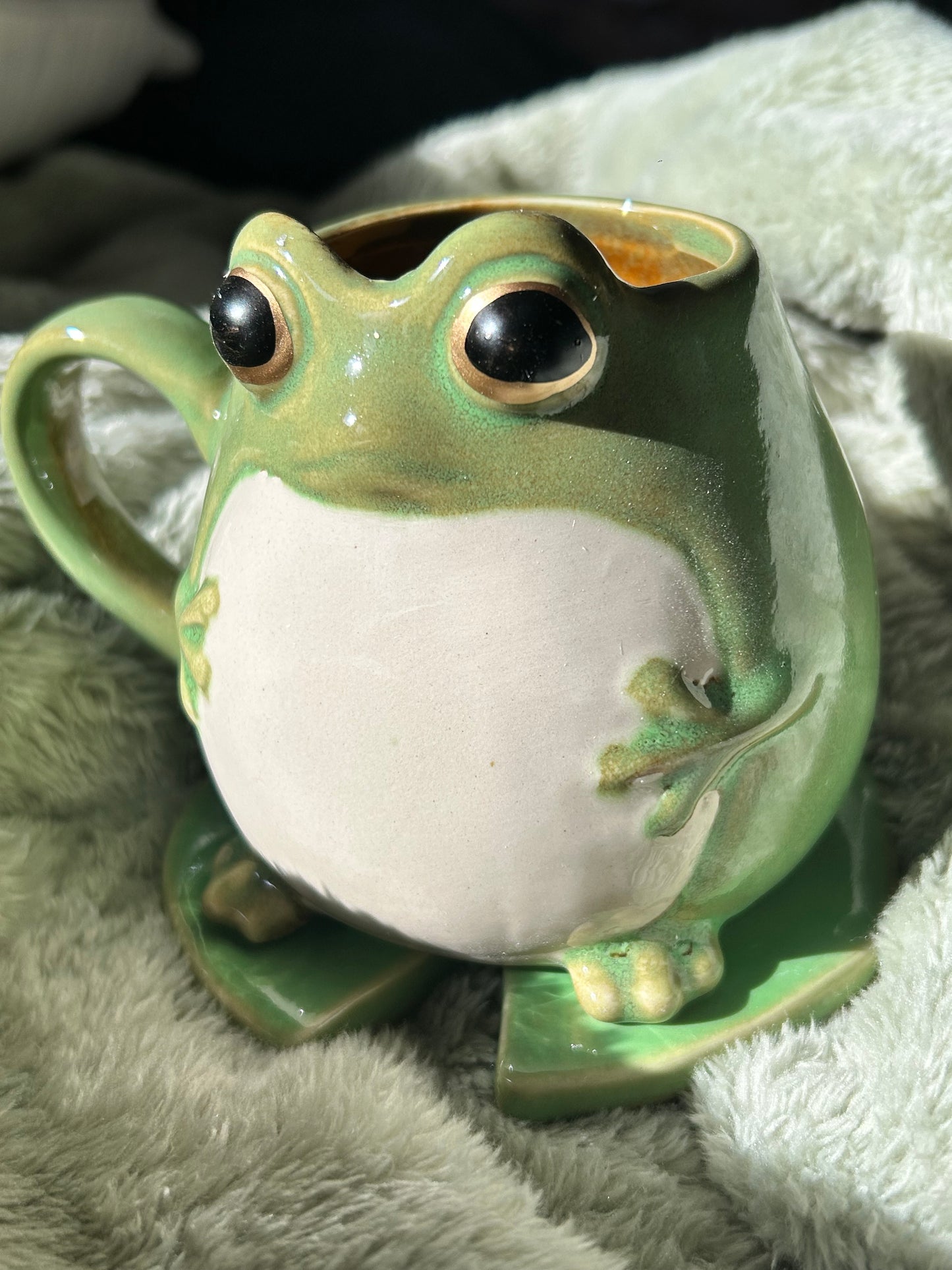 Froggy Tasse mit Untersetzer