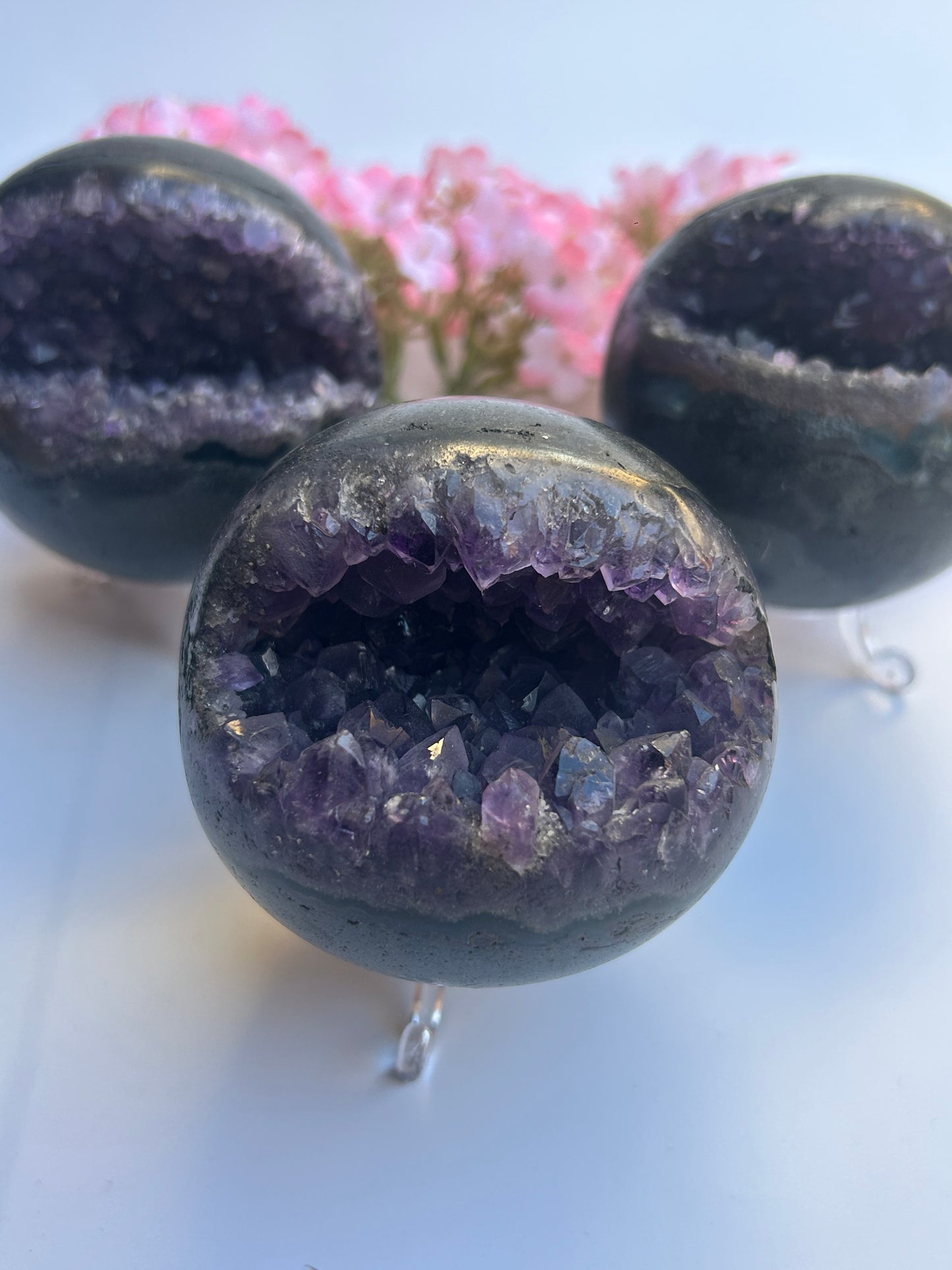 Amethyst PAC-Man Kugel - Geodenkugel
