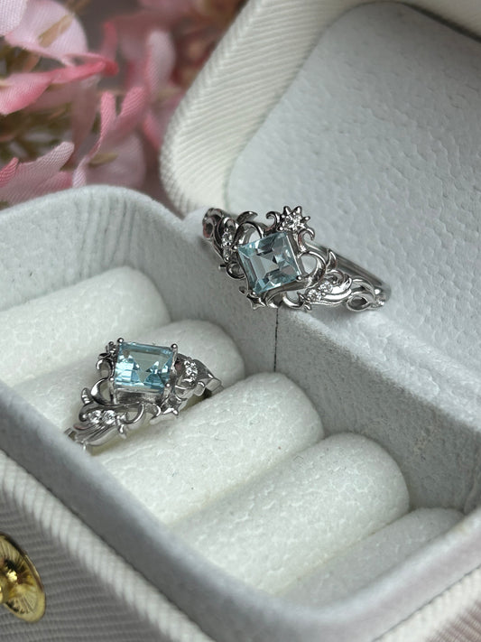 Ring 'basilikós' - 925 Silber - Topas