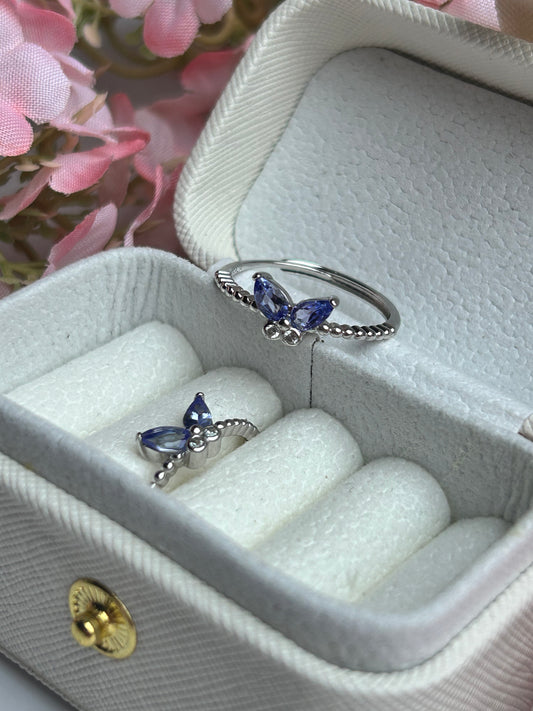 Ring 'ptéryx' - 925 Silber - Tanzanit