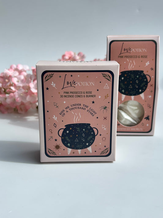 Räucherkegel 'Love Potion' - Pink Prosecco & Rose