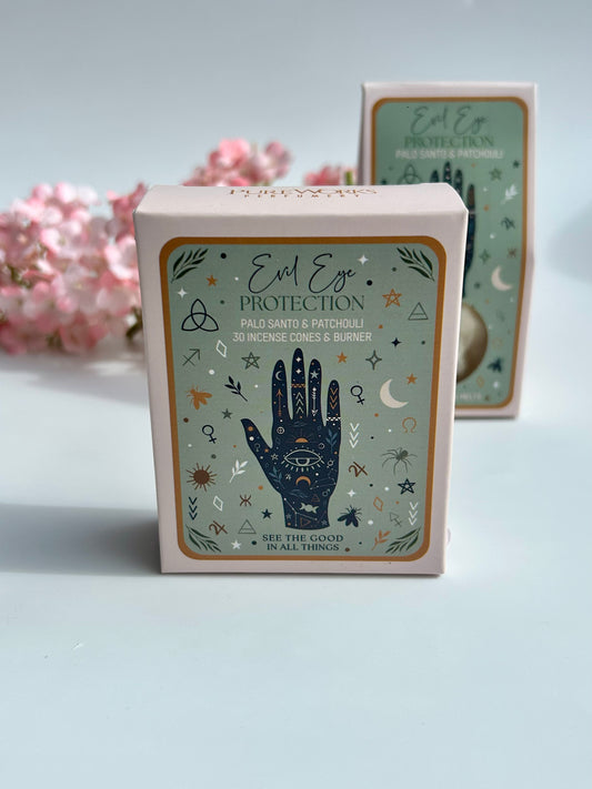 Räucherkegel 'Evil Eye' - Palo Santo & Patchouli